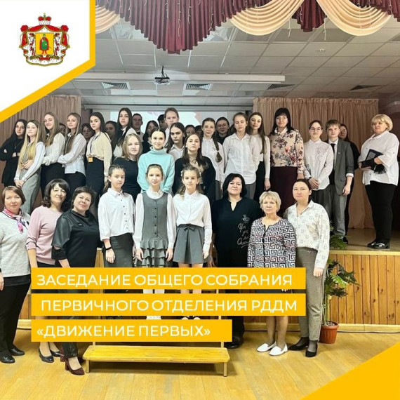 Заседание общего собрания первичного отделения РДДМ.